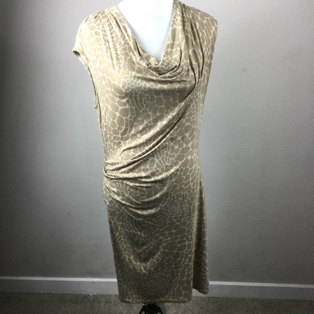 Michael Kors Tan Animal Print Dress